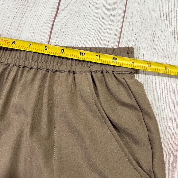 Varley Cypress Turn Up Pant - Small - stretch twill tan brown drawstring tapered - Picture 8 of 11